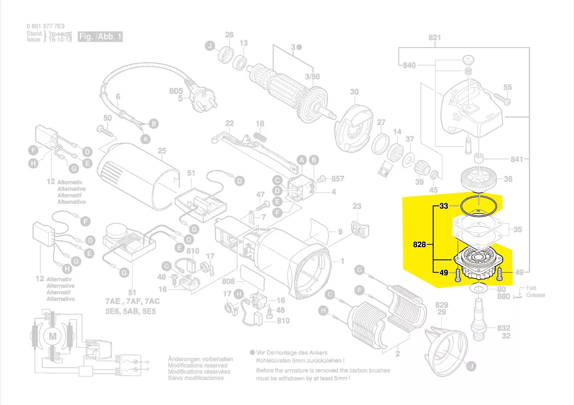 Flasque de palier réf. 1 619 P02 708 BOSCH